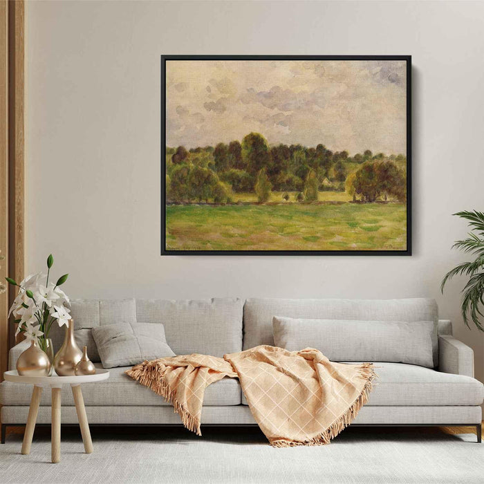 Eragny, Twilight by Camille Pissarro - Canvas Artwork