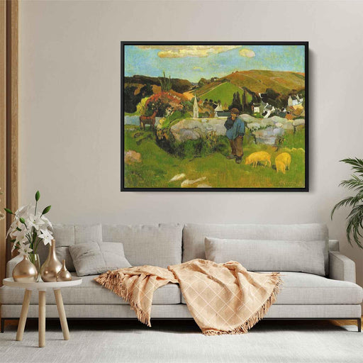 Swineherd, Brittany by Paul Gauguin - Canvas Artwork