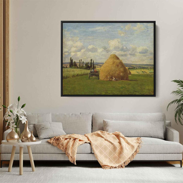 The haystack, Pontoise by Camille Pissarro - Canvas Artwork
