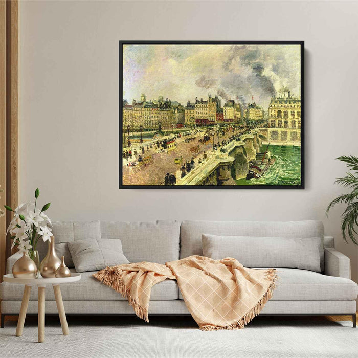 The Pont Neuf, Shipwreck of the Bonne Mere by Camille Pissarro - Canvas Artwork