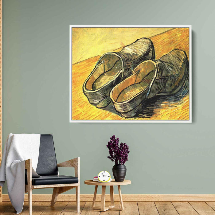 A Pair of Leather Clogs (1888) by Vincent van Gogh - Canvas Artwork