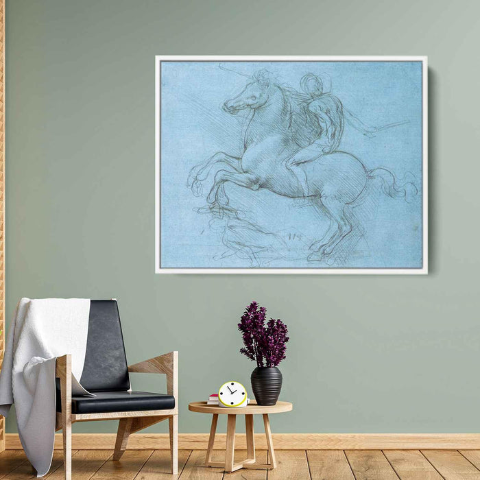 A study for an equestrian monument (1490) by Leonardo da Vinci - Canvas Artwork