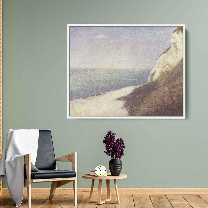 Beach at Bas Butin, Honfleur by Georges Seurat - Canvas Artwork