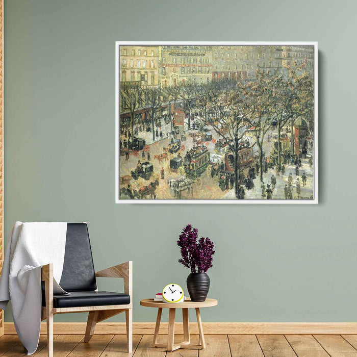 Boulevard des Italiens Morning, Sunlight by Camille Pissarro - Canvas Artwork