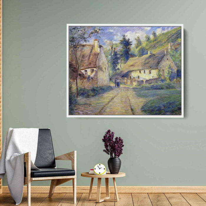 Cottages at Auvers, near Pontoise by Camille Pissarro - Canvas Artwork