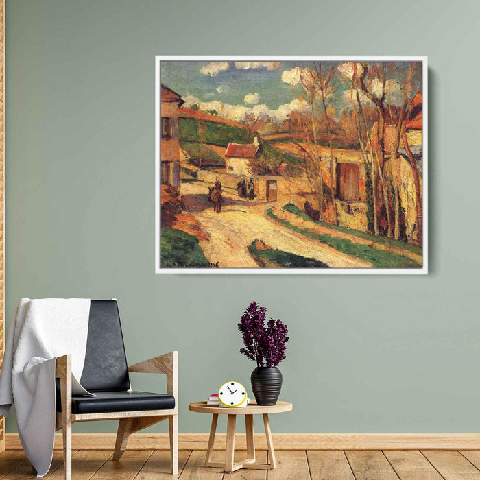 Crossroads at l'Hermitage, Pontoise by Camille Pissarro - Canvas Artwork