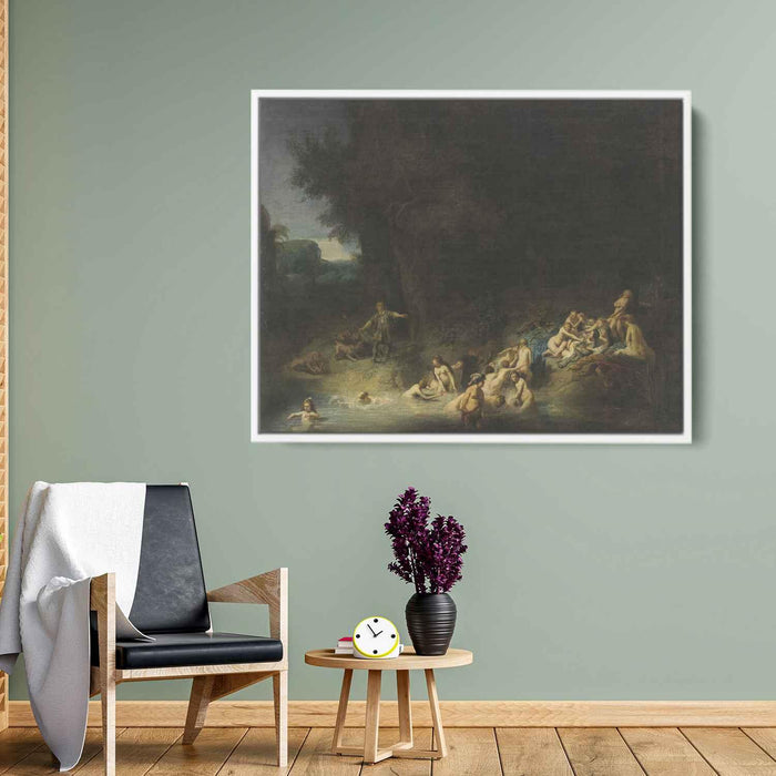 Diana Bathing, with the Stories of Actaeon and Callisto by Rembrandt - Canvas Artwork