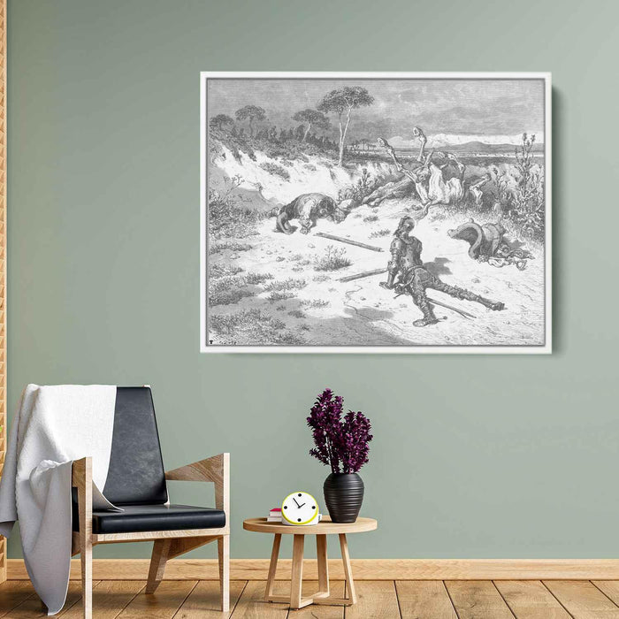 Don Quixote's Moralising on Ingratitude by Gustave Dore - Canvas Artwork