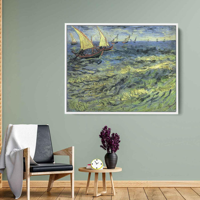 Fishing Boats at Sea (1888) by Vincent van Gogh - Canvas Artwork