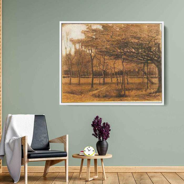 Landscape with Trees (1881) by Vincent van Gogh - Canvas Artwork