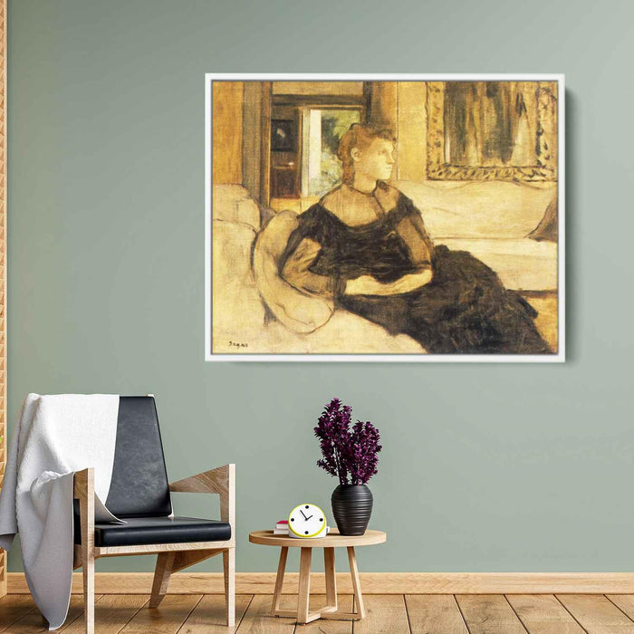 Madame Gobillard, Yves Morisot by Edgar Degas - Canvas Artwork