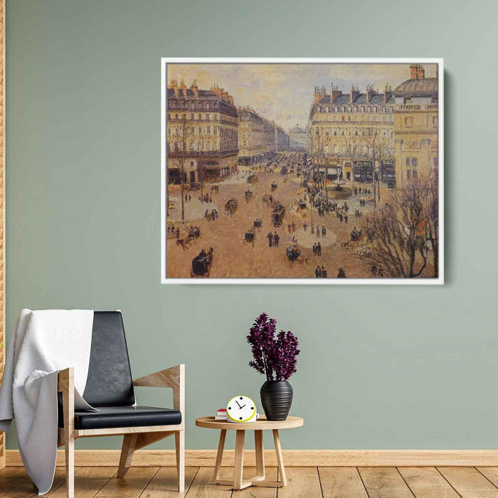 Place du Theatre Francais, Afternoon Sun in Winter by Camille Pissarro - Canvas Artwork