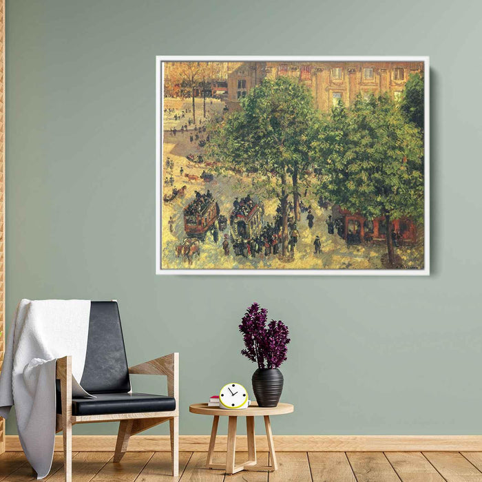 Place du Theatre-Francais, Spring by Camille Pissarro - Canvas Artwork