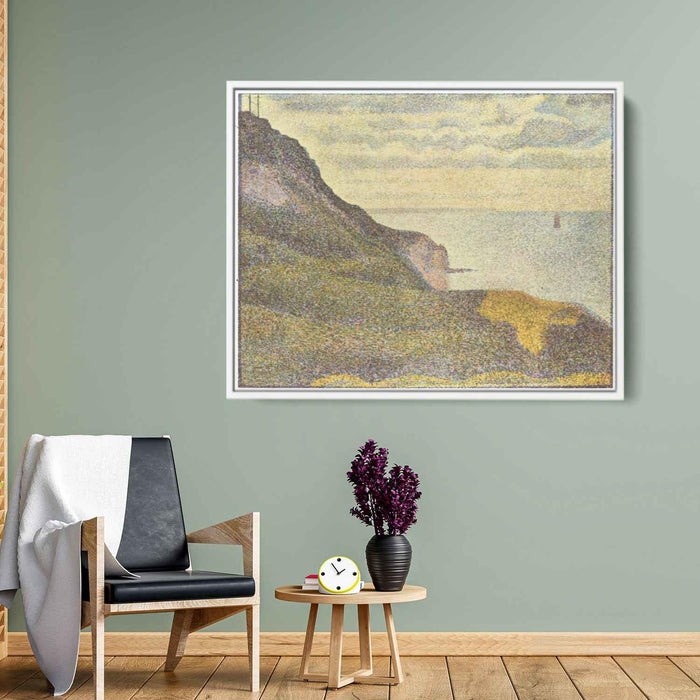 Port-en-Bessin, the Semaphore and Cliffs by Georges Seurat - Canvas Artwork