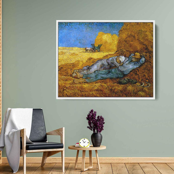 Noon, rest from work (after Millet) by Vincent van Gogh - Canvas Artwork