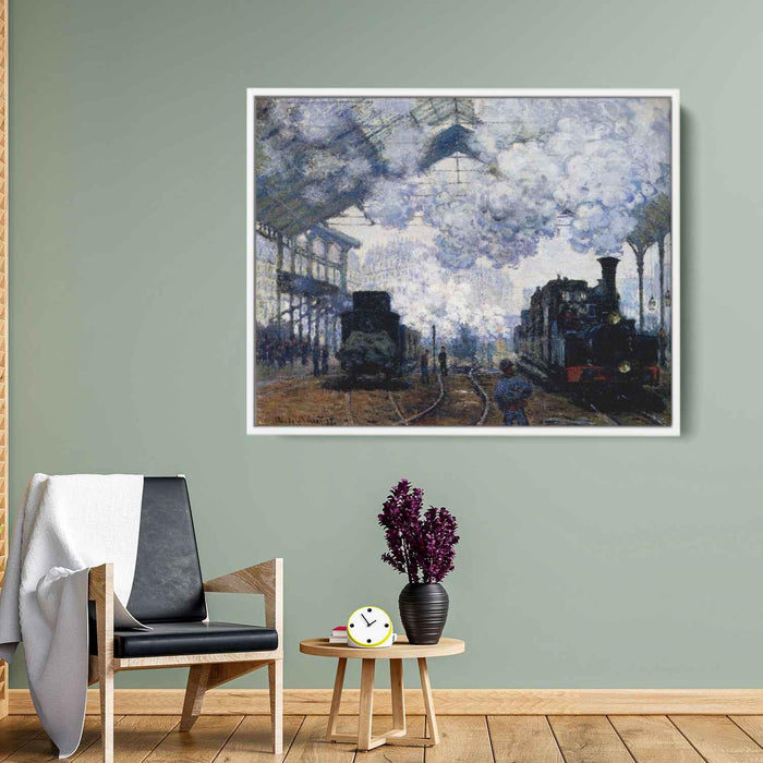 Saint-Lazare Station, Exterior by Claude Monet - Canvas Artwork