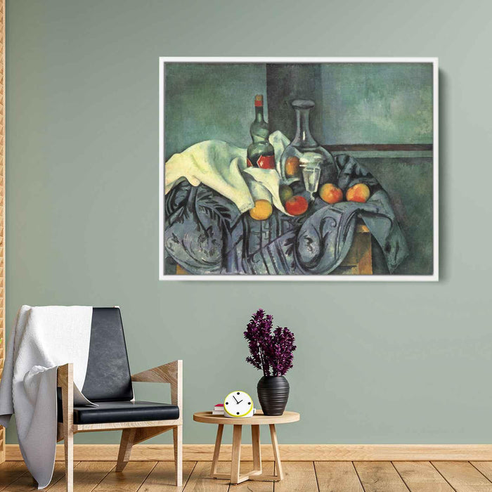 Still life, peppermint bottle by Paul Cezanne - Canvas Artwork