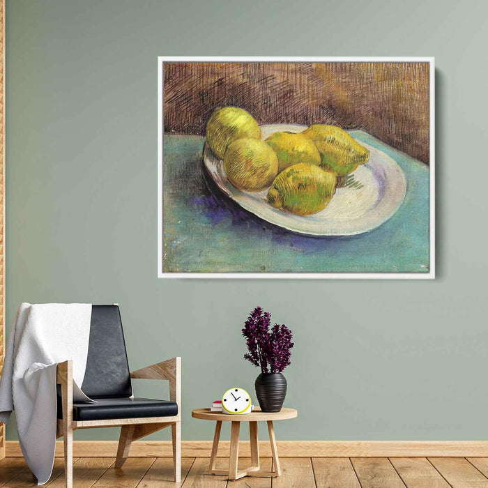 Still Life with Lemons on a Plate (1887) by Vincent van Gogh - Canvas Artwork