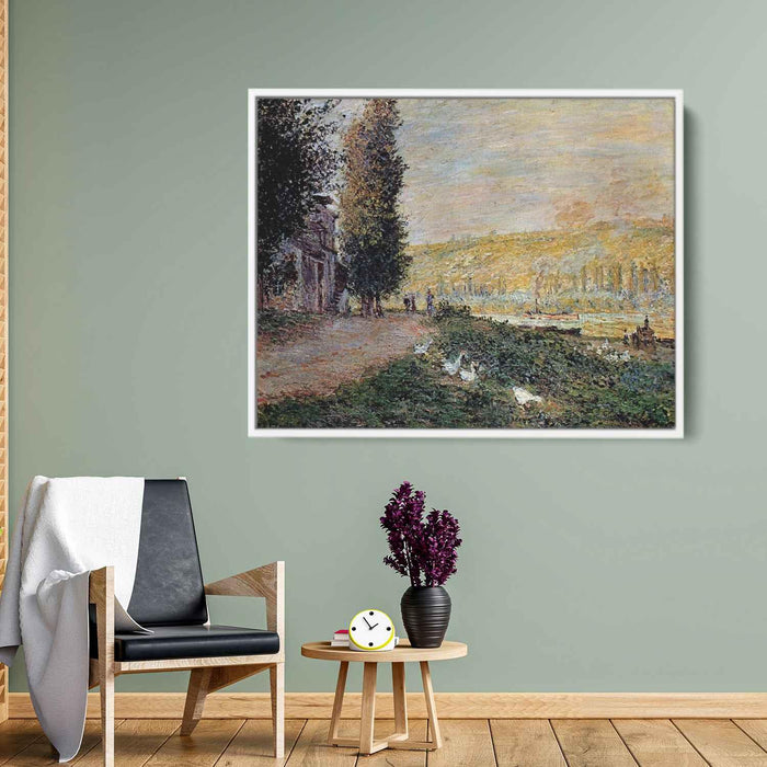 The Banks of the Seine, Lavacourt by Claude Monet - Canvas Artwork