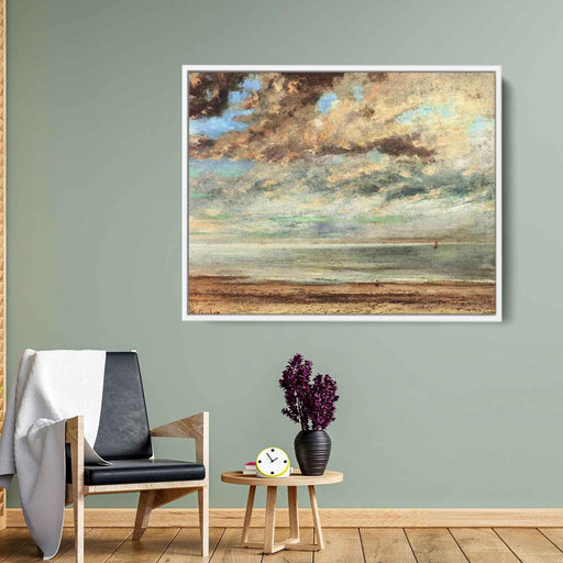 The Beach, Sunset by Gustave Courbet - Canvas Artwork