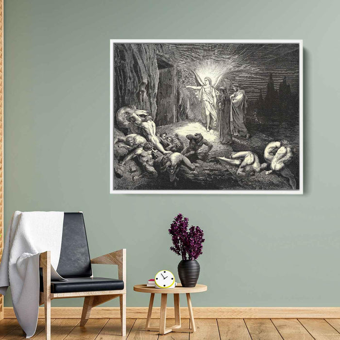 The Inferno, Canto 9 by Gustave Dore - Canvas Artwork