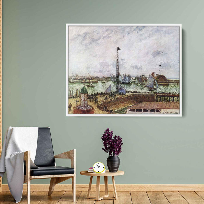 The pilot's jetty, Le Havre by Camille Pissarro - Canvas Artwork