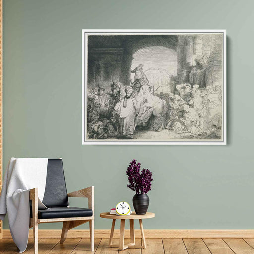 The triumph of Mordechai (1641) by Rembrandt - Canvas Artwork