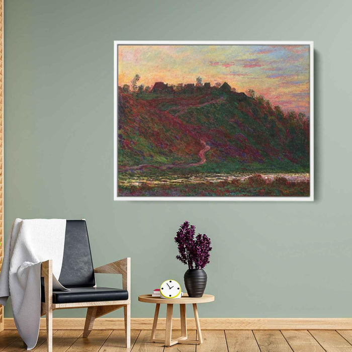 The Village of La Roche-Blond, Sunset by Claude Monet - Canvas Artwork