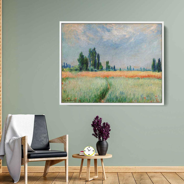 The Wheat Field (1881) by Claude Monet - Canvas Artwork