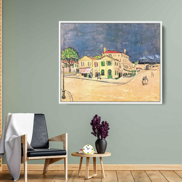 Vincent's House in Arles (The Yellow House) (1888) by Vincent van Gogh - Canvas Artwork