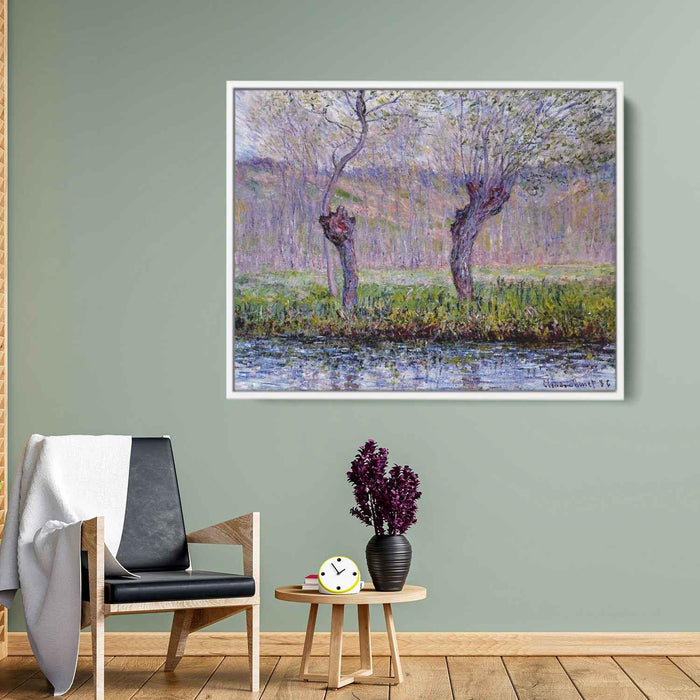 Willows in Springtime (1885) by Claude Monet - Canvas Artwork