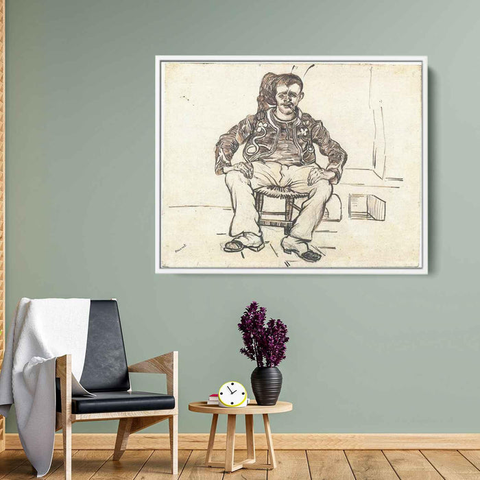 Zouave Sitting, Whole Figure by Vincent van Gogh - Canvas Artwork