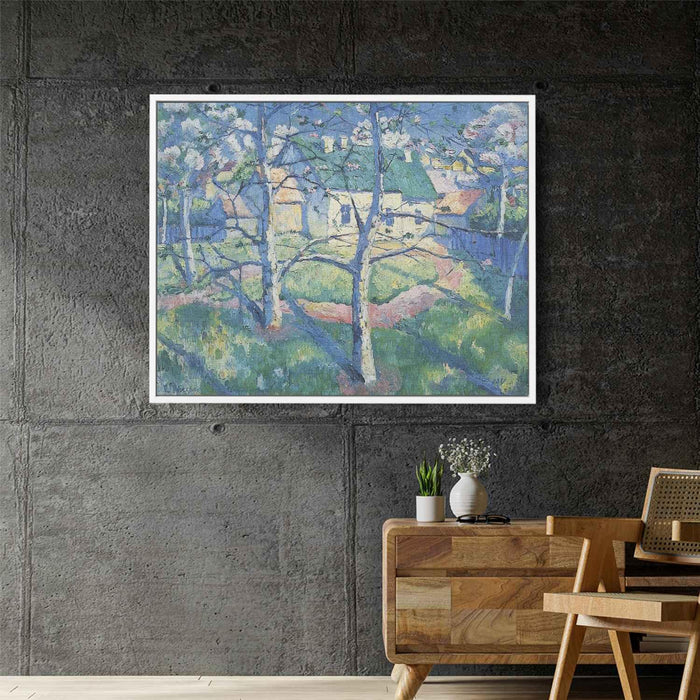 Apple Trees in Blossom by Kazimir Malevich - Canvas Artwork