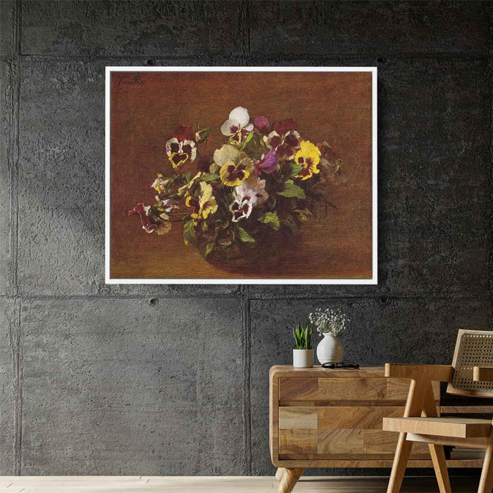 Pansies by Henri Fantin-Latour - Canvas Artwork