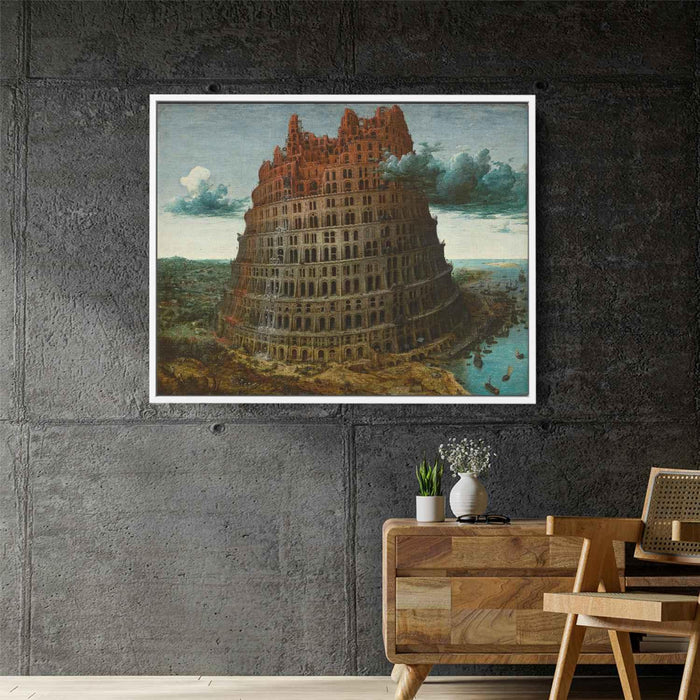 The Little" Tower of Babel" (1563) by Pieter Bruegel the Elder - Canvas Artwork