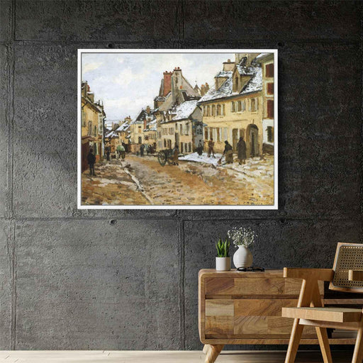 Pontoise, the Road to Gisors in Winter by Camille Pissarro - Canvas Artwork
