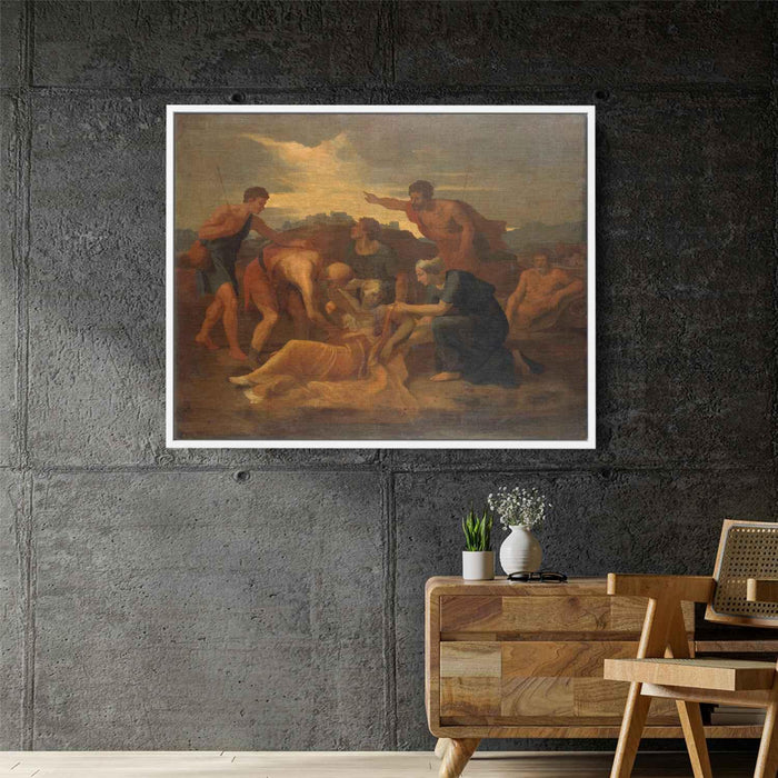 Queen Zenobia Found on the Banks of the Arax (1634) by Nicolas Poussin - Canvas Artwork