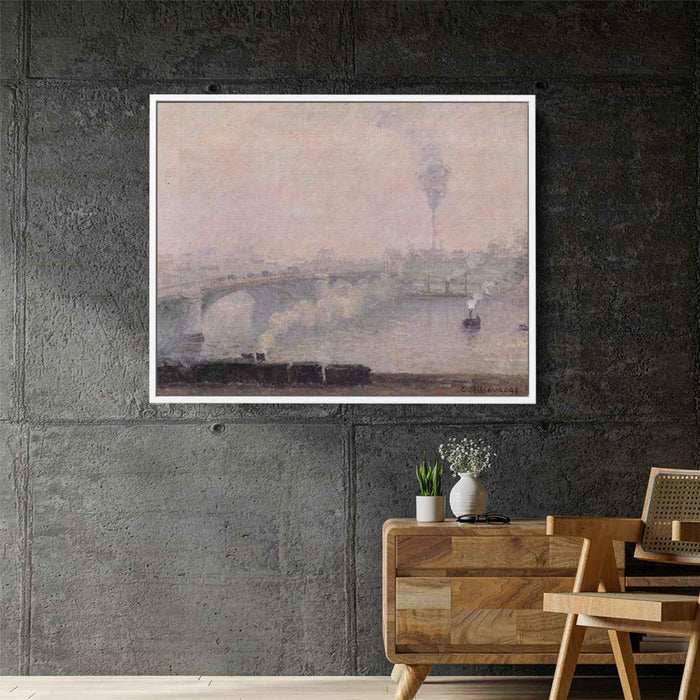 Rouen, Fog Effect by Camille Pissarro - Canvas Artwork