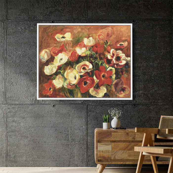 Spray of Anemones by Pierre-Auguste Renoir - Canvas Artwork