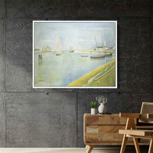 The Channel at Gravelines, in the Direction of the Sea by Georges Seurat - Canvas Artwork