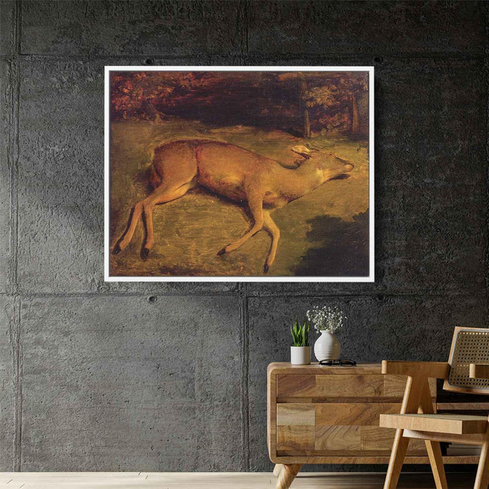 The Dead Doe (1857) by Gustave Courbet - Canvas Artwork