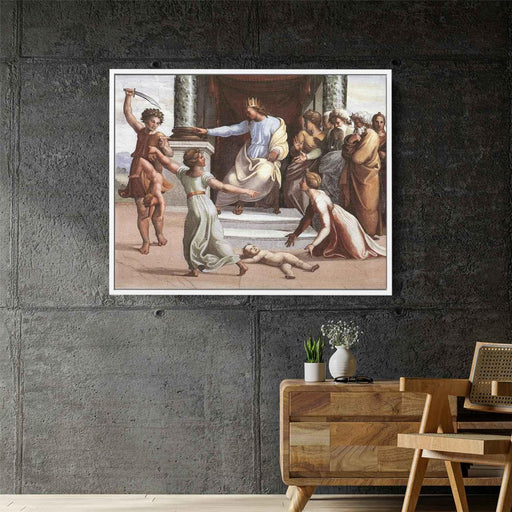 The Judgment of Solomon (1519) by Raphael - Canvas Artwork