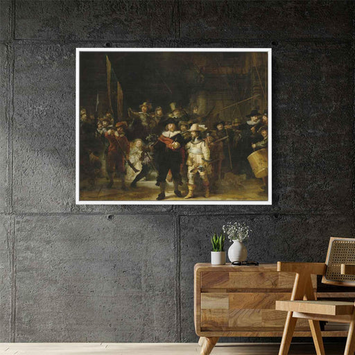 The Nightwatch (1642) by Rembrandt - Canvas Artwork