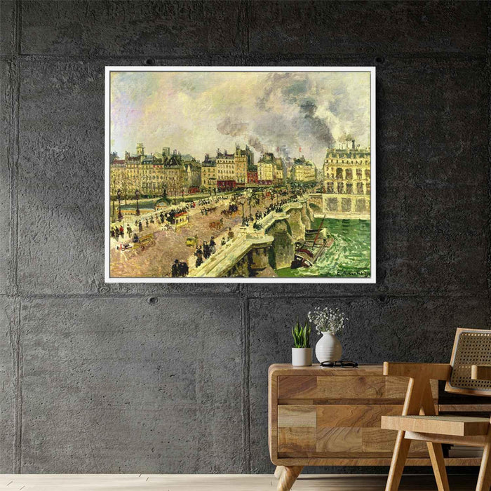 The Pont Neuf, Shipwreck of the Bonne Mere by Camille Pissarro - Canvas Artwork