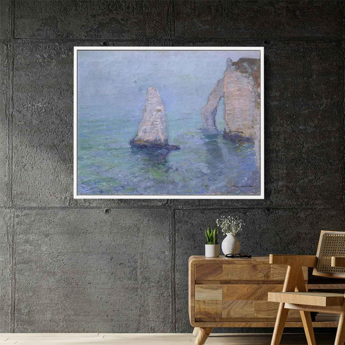 The Rock Needle and Porte d’Aval, Etretat by Claude Monet - Canvas Artwork