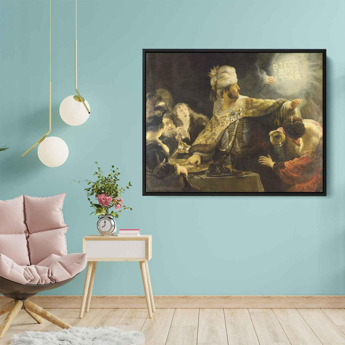 Belshazzar's Feast (1635) by Rembrandt - Canvas Artwork