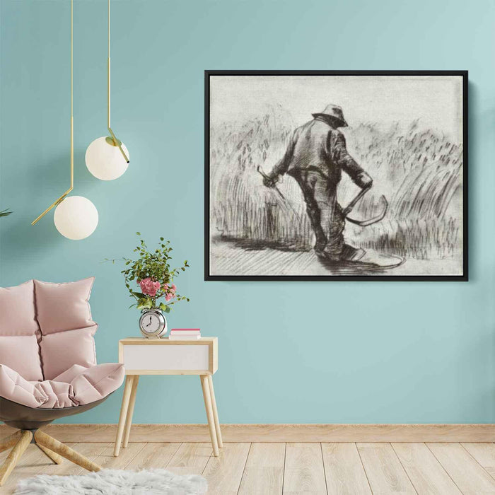 Peasant with Sickle, Seen from the Back by Vincent van Gogh - Canvas Artwork