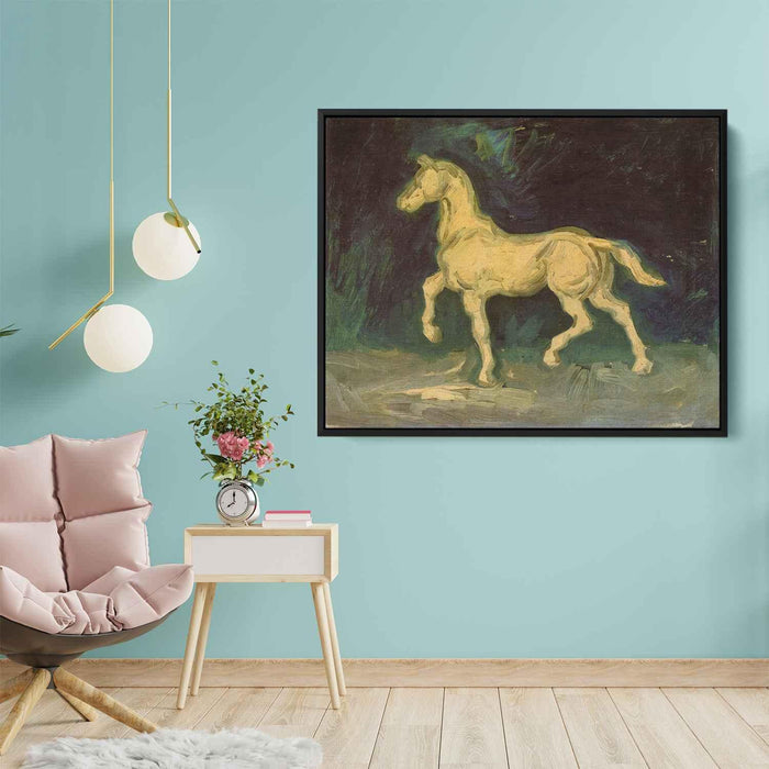 Plaster Statuette of a Horse (1886) by Vincent van Gogh - Canvas Artwork