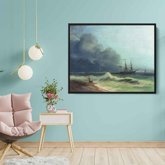 Sea before storm (1856) by Ivan Aivazovsky - Canvas Artwork