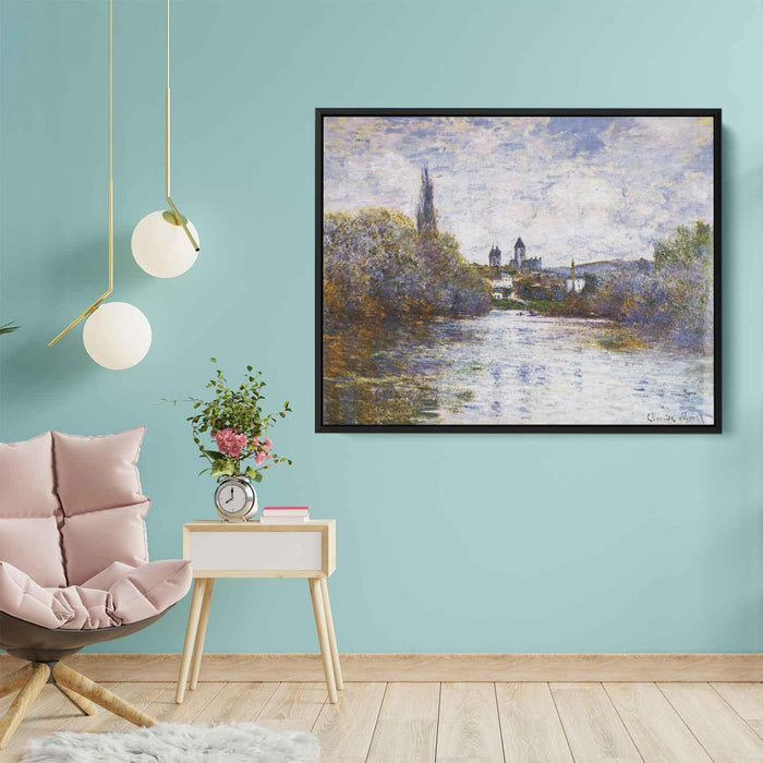 Vetheuil, The Small Arm of the Seine by Claude Monet - Canvas Artwork